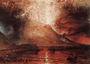 Joseph Mallord William Turner Volcano erupt France oil painting artist